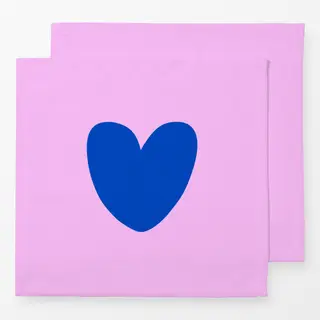 Servietten Birthday Blue Heart