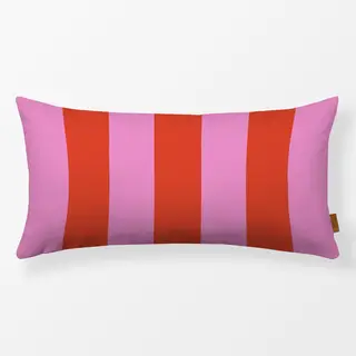 Kissen Streifen Pink Rot