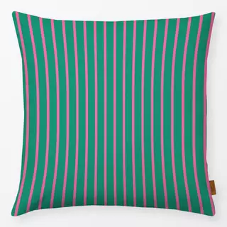 Kissen Stripes Pink Green Small