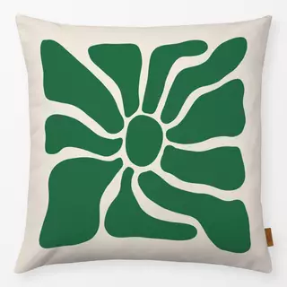 Kissen Bloom 1 Grün Beige