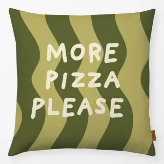 Kissen More Pizza Please Green