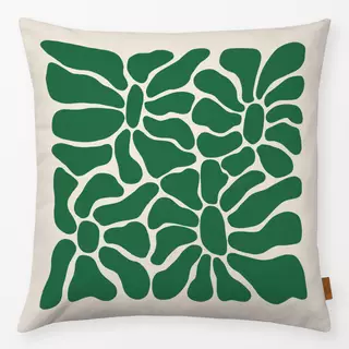 Kissen Bloom 2 Grün Beige
