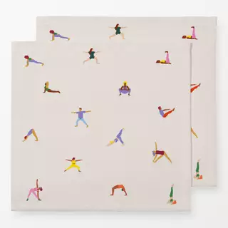 Servietten Yoga Muster 1