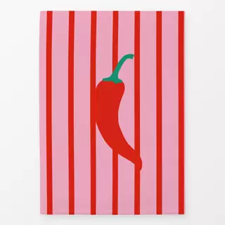 Geschirrtücher Chilli Stripes Red