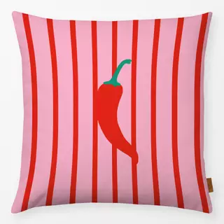 Kissen Chilli Stripes Red