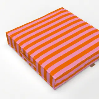 Bodenkissen Streifen Pink Orange