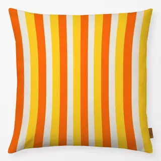 Kissen Stripes Orange Yellow Beige