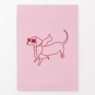 Geschirrtücher Cool Dackel Rosa
