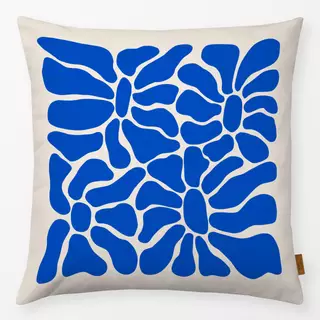 Kissen Bloom 2 Blau Beige