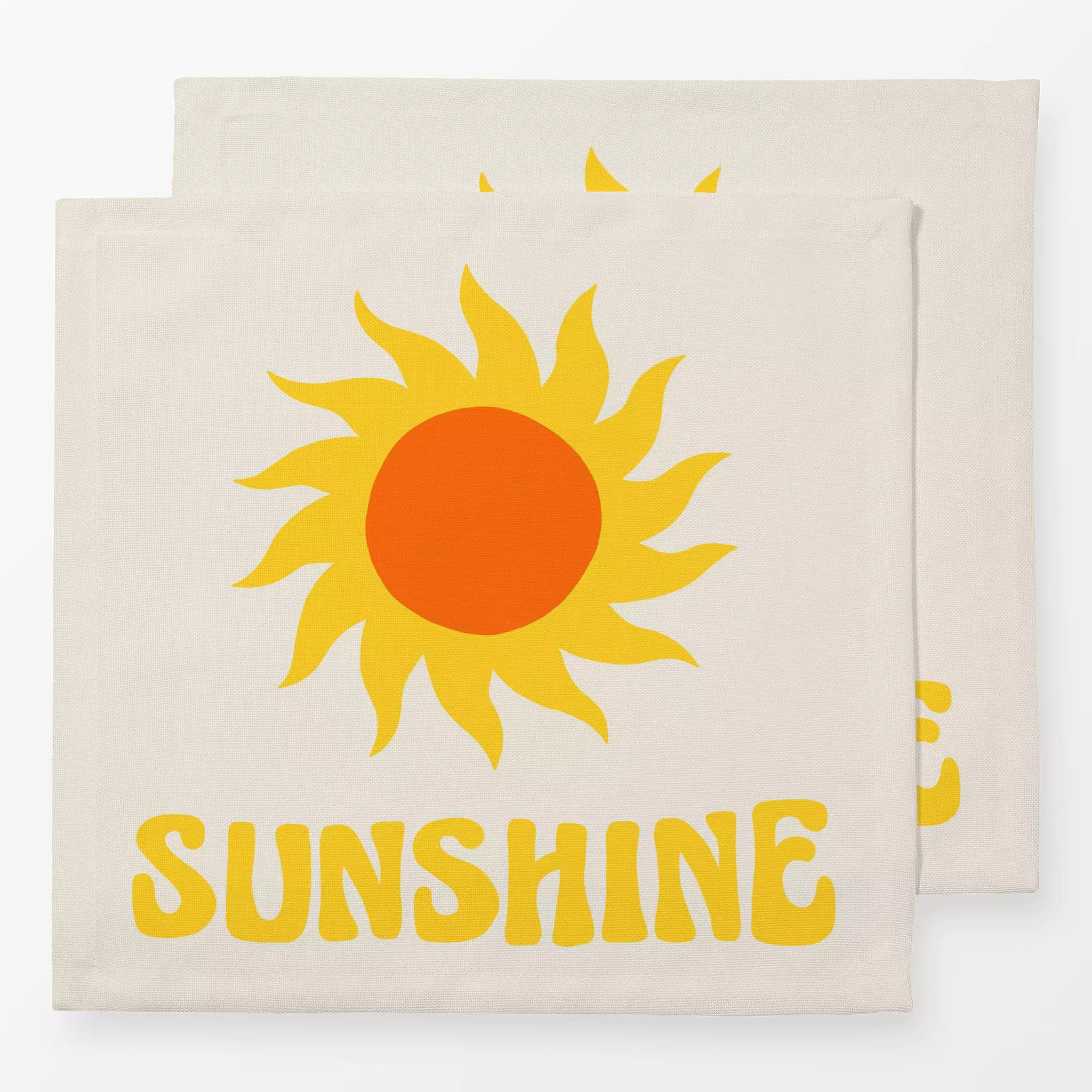 Servietten Sunshine Sun - Sommer, Sprüche & Schriftzüge, Astronomie & Weltraum - von „textilwerk"; Illustration, Sonne, Somm...