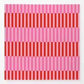 Tischdecke Stripes Checks Red Pink