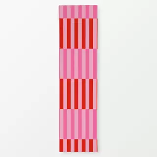 Tischläufer Stripes Checks Red Pink