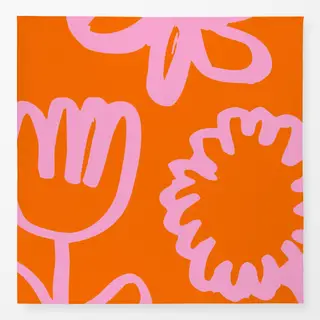 Tischdecke Große Blumen