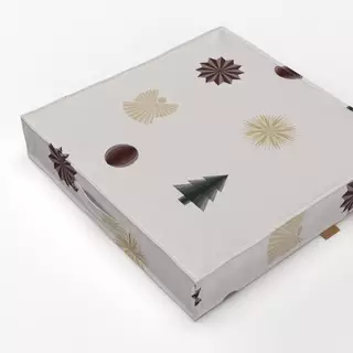 Bodenkissen Weihnachtselemente bunt