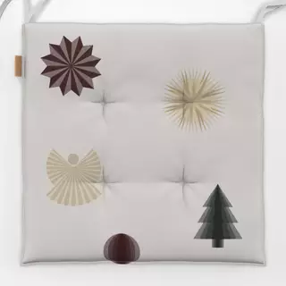 Sitzkissen Weihnachtselemente bunt