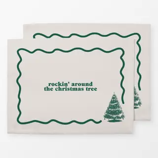 Tischset Around the Christmas Tree