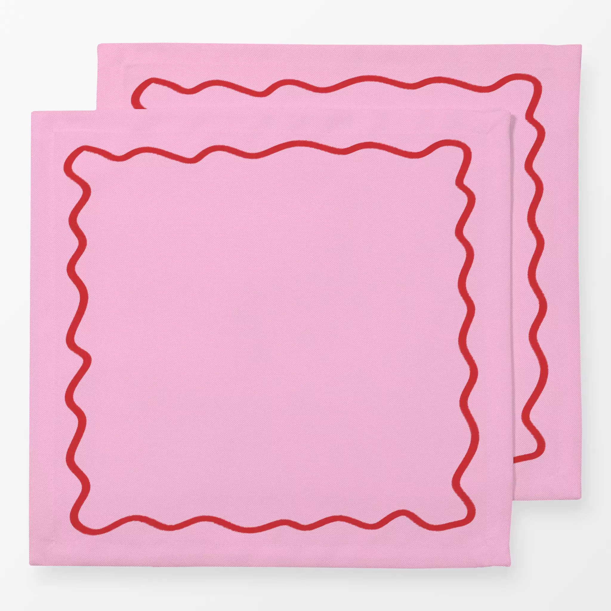 Servietten Servietten Rand Pink Rot