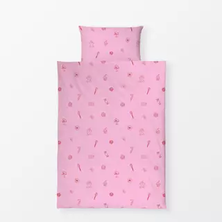 Bettwäsche Weihnachtselemente Pink
