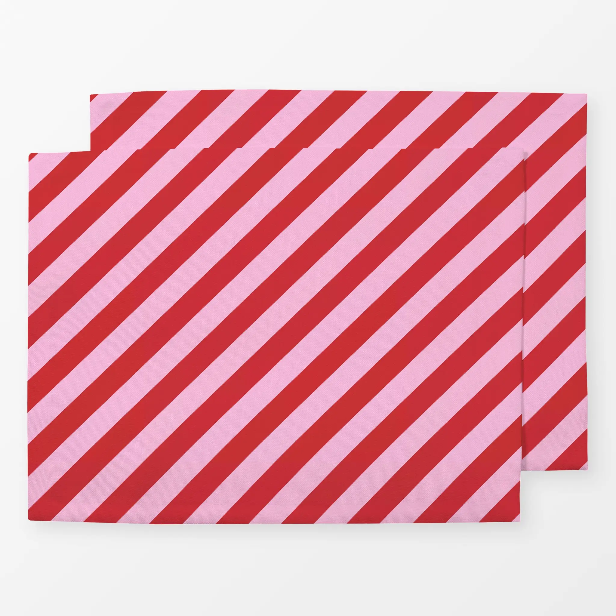 Tischset Tischset Streifen diagonal Pink Rot