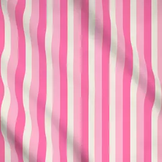 Meterware Stripes Pink Pink Beige