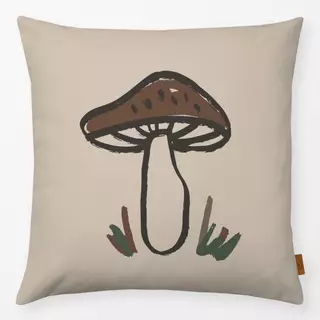 Kissen Fliegenpilz Herbst braun