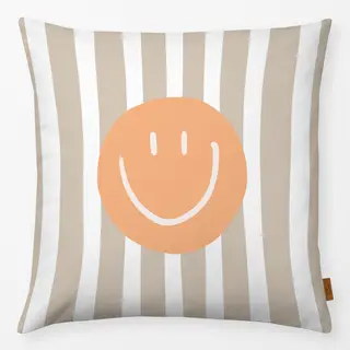 Kissen Smile Stripes orange