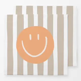 Servietten Smile Stripes orange