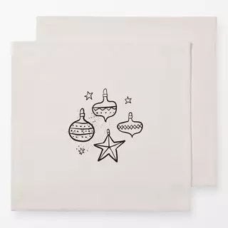 Servietten Christmas Balls Minimal