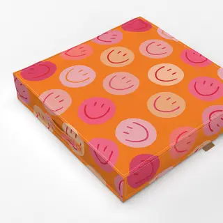 Bodenkissen Smile Allover rosa Smile Allover orange