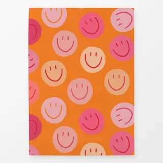 Geschirrtücher Smile Allover rosa Smile Allover orange