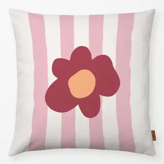 Kissen Daisy Stripes rosa