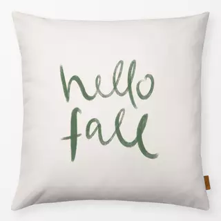 Kissen Hello Fall grün