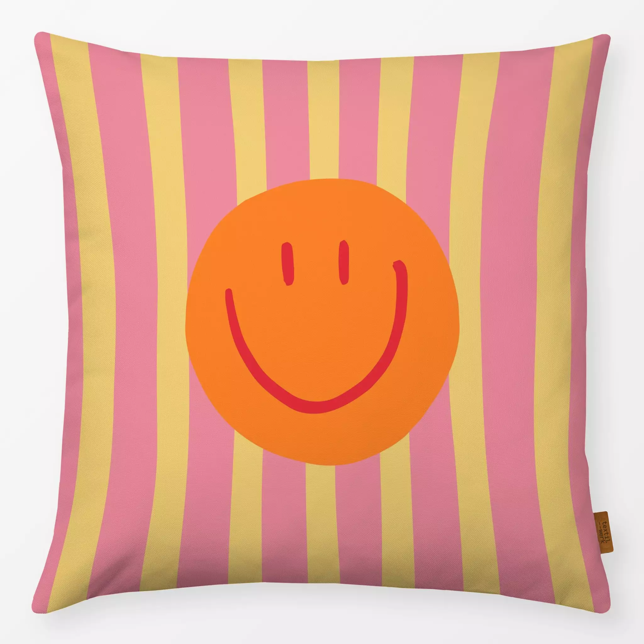 Kissen Kissen Smile Stripes altrosa