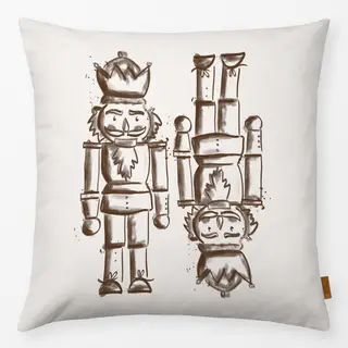 Kissen Nussknacker Friends braun