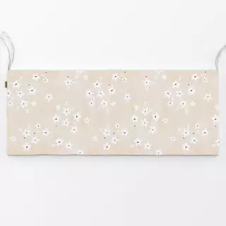 Bankauflage Mini White Flower Pattern