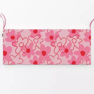 Bankauflage Spring Flower Pattern