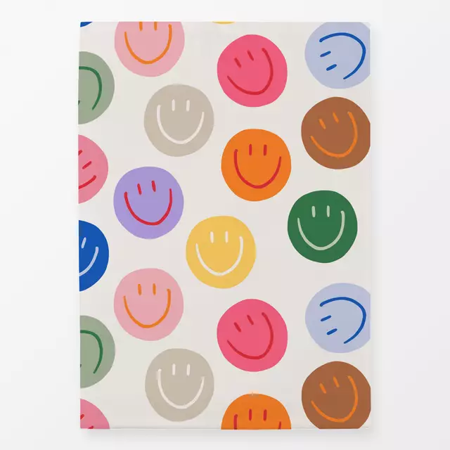 Geschirrtücher Smile Allover bunt von Kruth Design