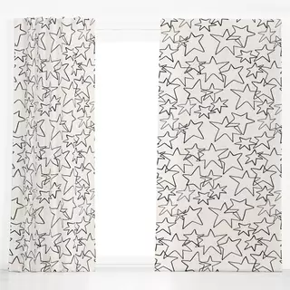 Dekovorhang Stars Allover Minimal