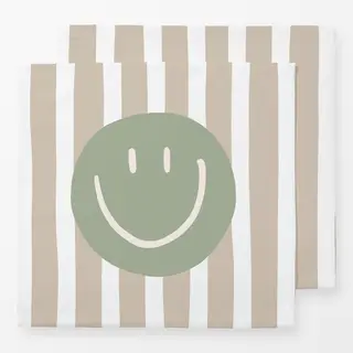 Servietten Smile Stripes grün