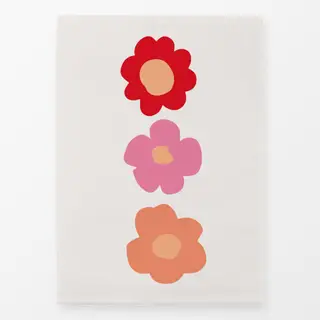 Geschirrtücher Blumen Trio bunt