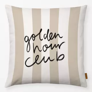 Kissen Golden Hour Club beige