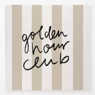 Tischdecke Golden Hour Club beige