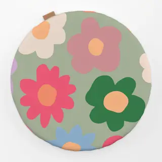 Sitzkissen Daisy Allover grün