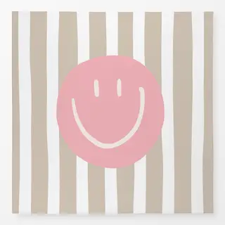 Tischdecke Smile Stripes rosa