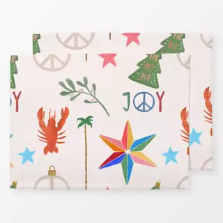Tischset Colorful Xmas Bundle Pattern