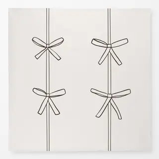 Tischdecke Schleifen schwarz