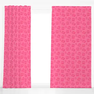 Dekovorhang pink