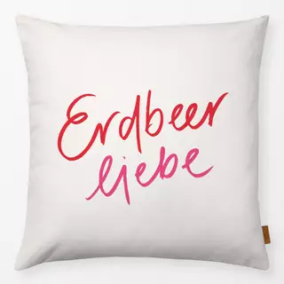 Kissen Erdbeerliebe pink