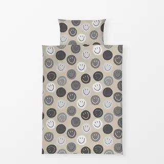 Bettwäsche Smile Allover beige