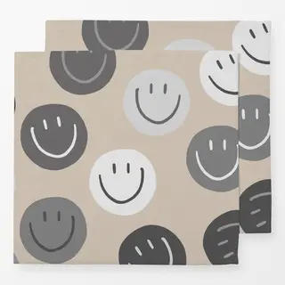 Servietten Smile Allover rosa Smile Allover beige